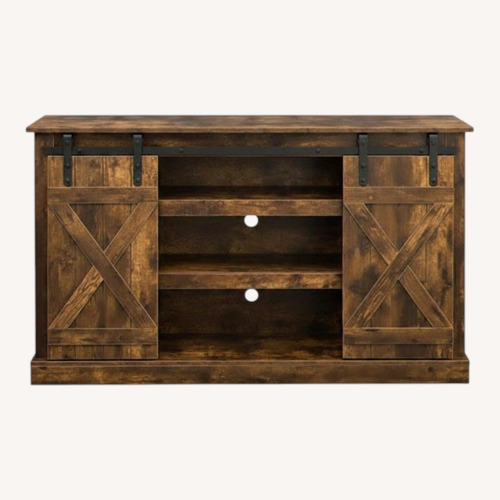 Used Wayfair Grace Oaks Wood Media Storage for sale on AptDeco