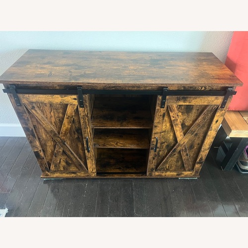 Used Wayfair Grace Oaks Wood Media Storage for sale on AptDeco