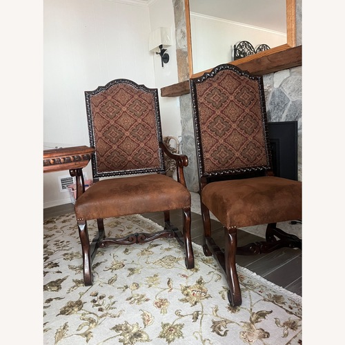 Used Mediterranean Dining Chairs 6 pc  for sale on AptDeco