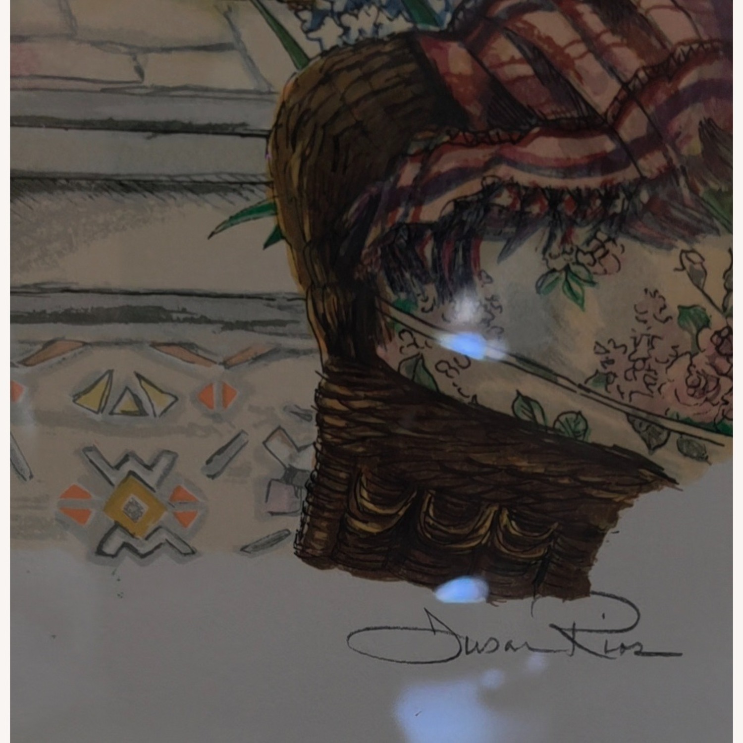 Susan Rios Serigraphs Glass Wall Decor - image-2