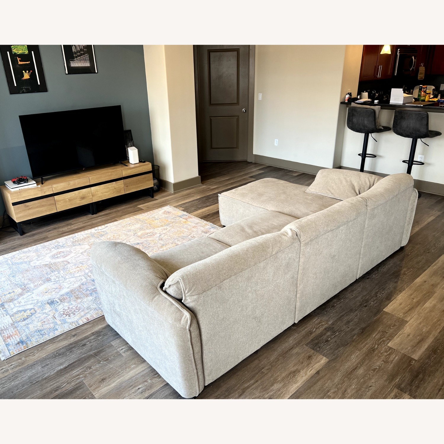 Sofa Set, L Shaped Couch, Comfortable - image-4