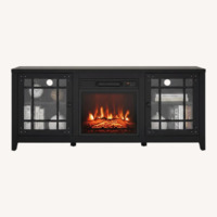 Amazon Tangkula Black Wood Media Storage