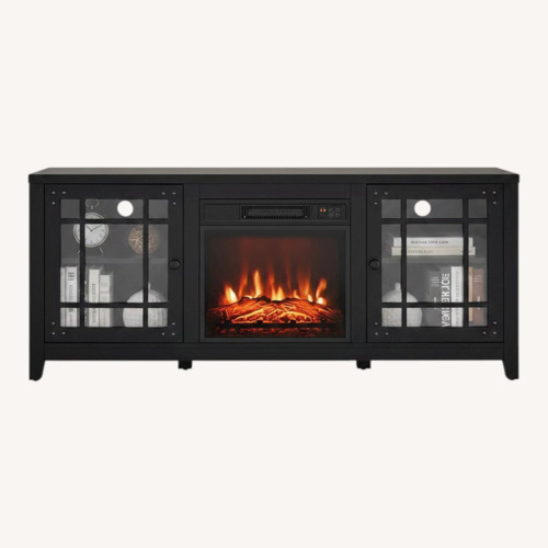 Used Amazon Tangkula Black Wood Media Storage for sale on AptDeco
