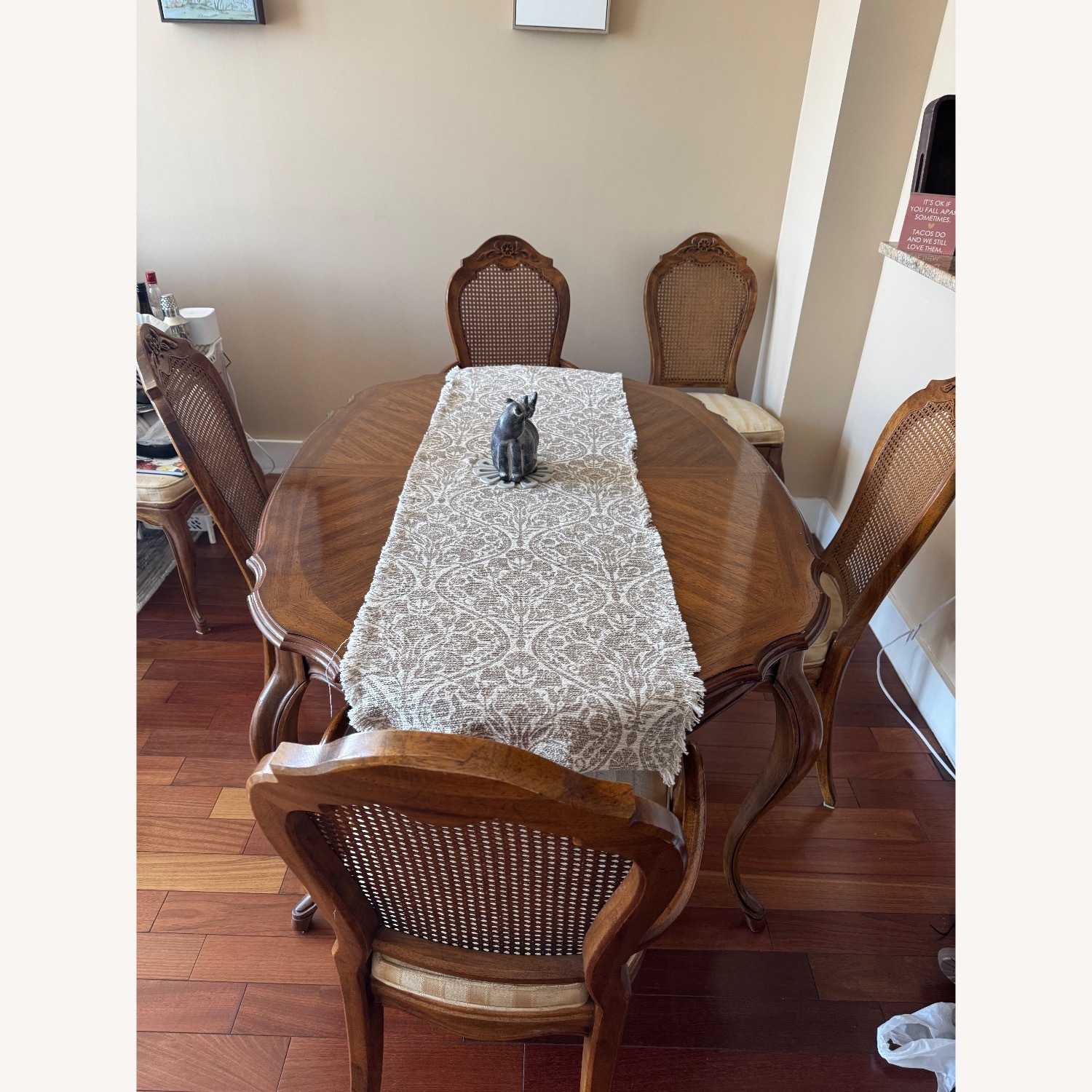 Drexel Cabernet II Dark Brown Wood Dining Table - image-2