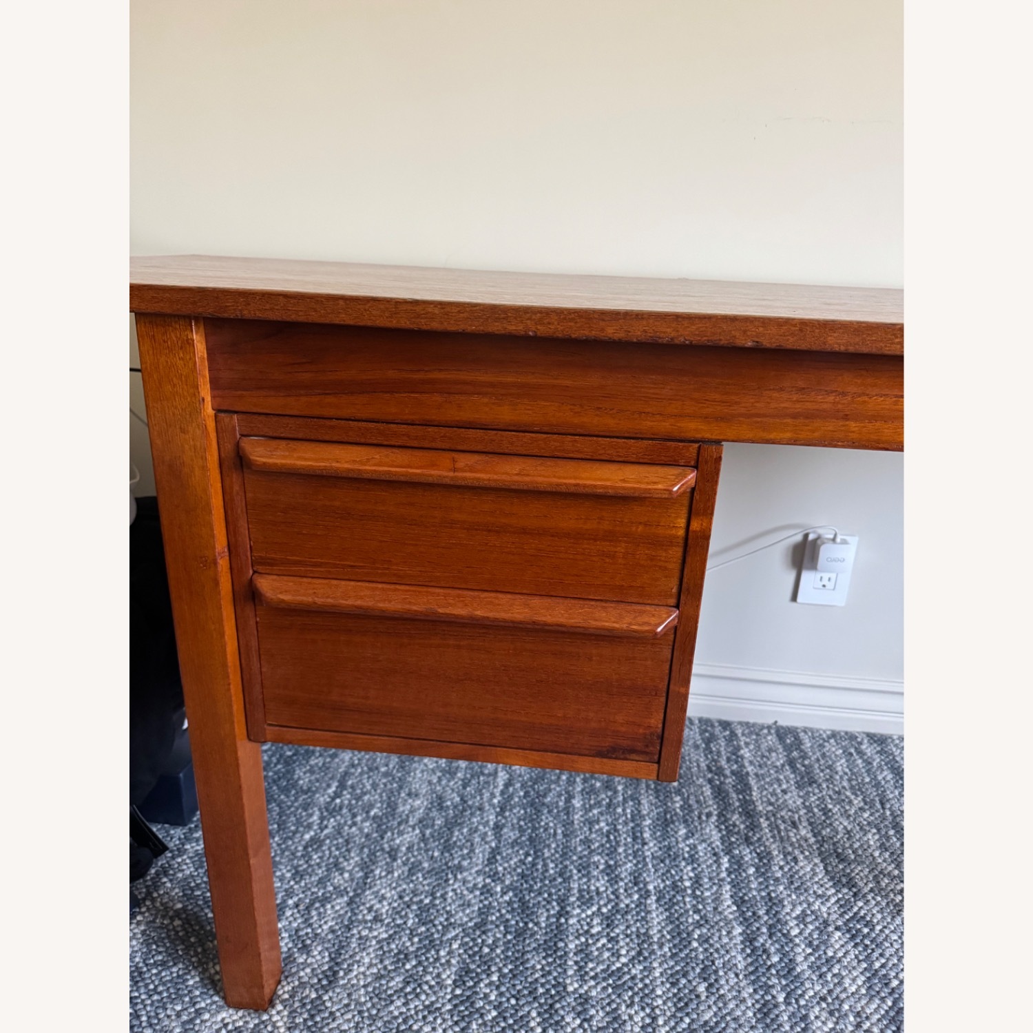 Danish Modern Teak Drop Leaf Desk - image-2