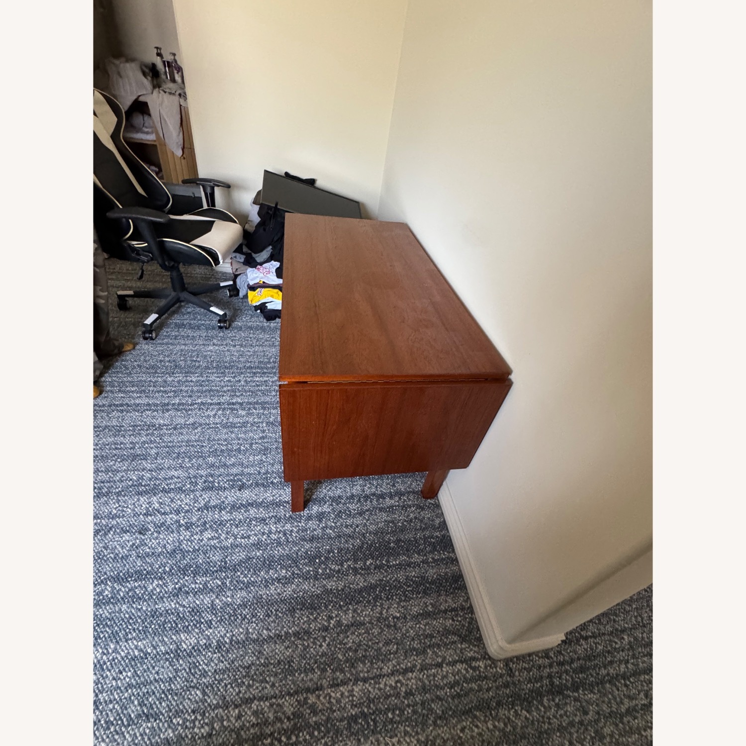 Danish Modern Teak Drop Leaf Desk - image-5