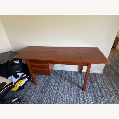 Used Danish Modern Teak Drop Leaf Desk for sale on AptDeco