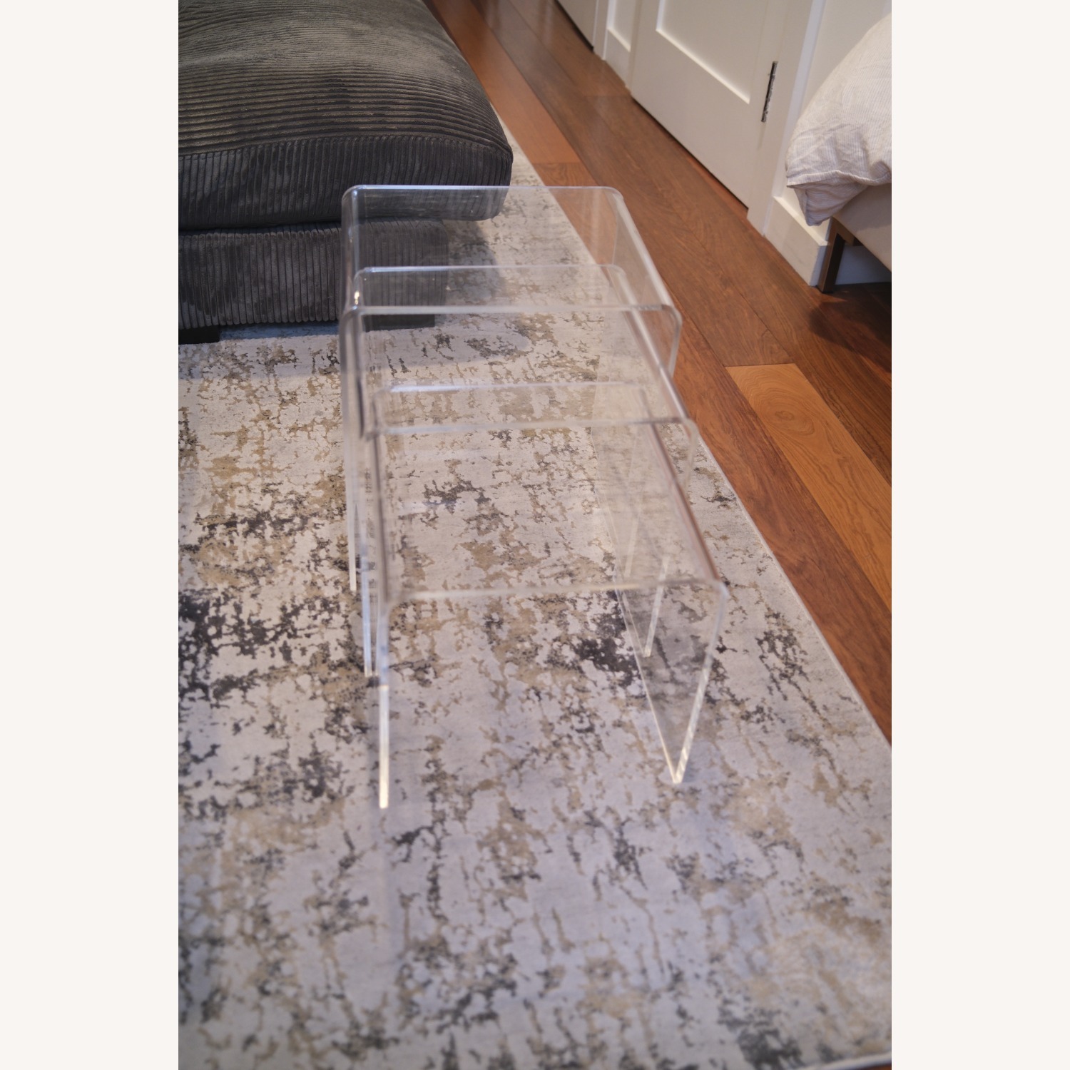 Pottery Barn Teen Acrylic Nesting Tables (13-15") - image-1