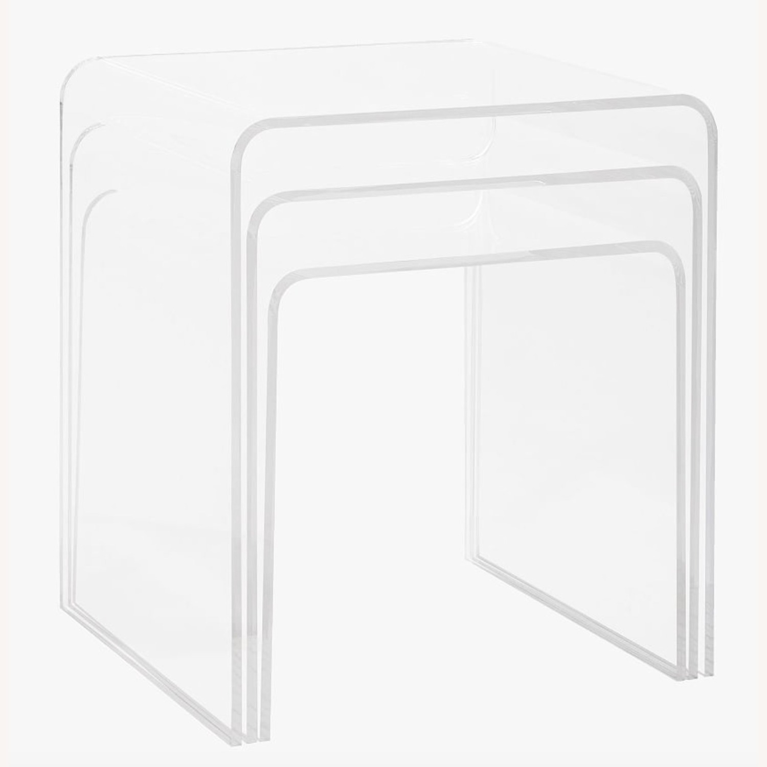Pottery Barn Teen Acrylic Nesting Tables (13-15") - image-2