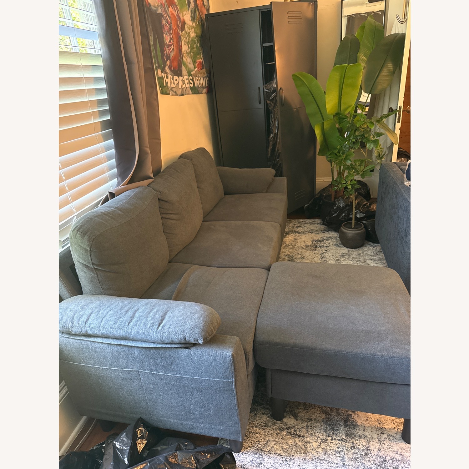 Wayfair Dark Gray 2 Piece Sectional - image-2
