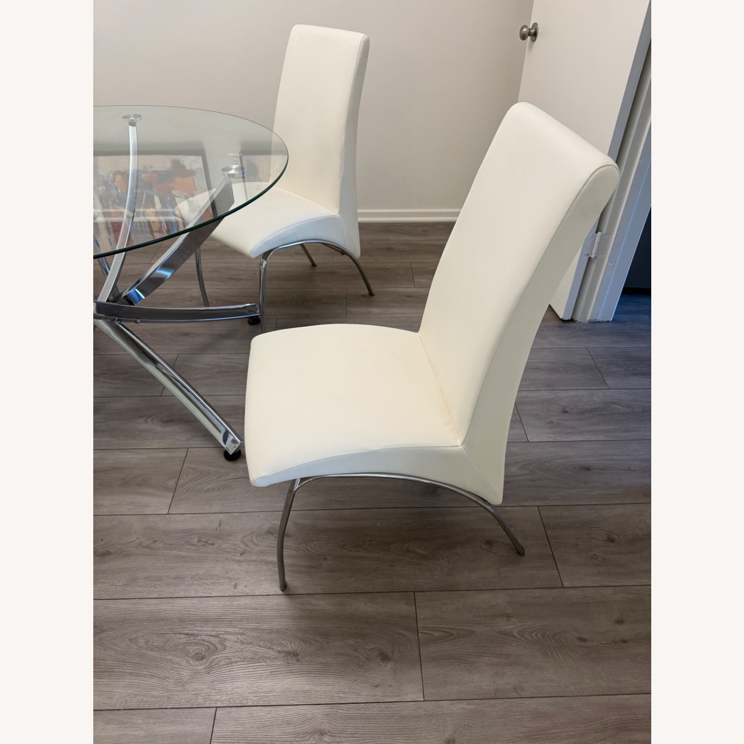 White Glass Dining Sets - image-3