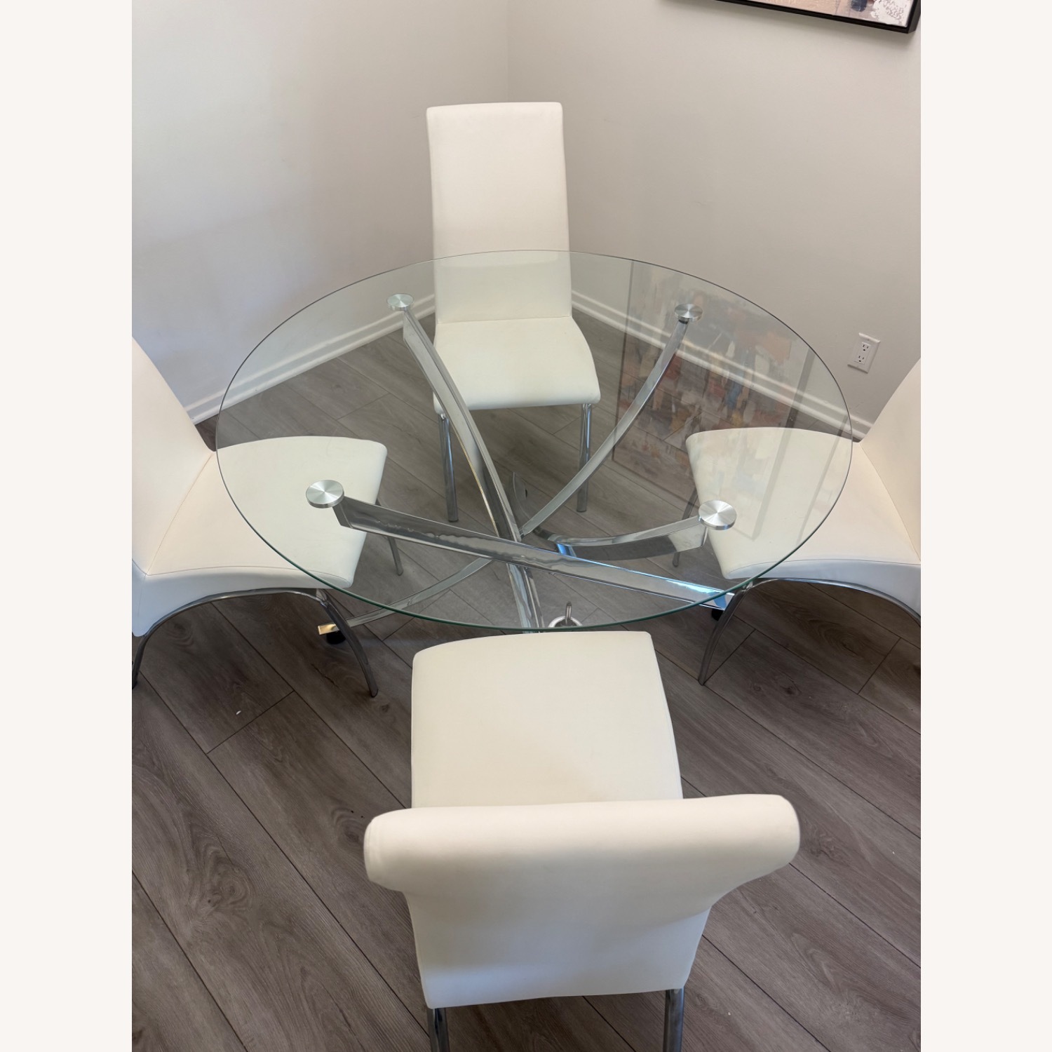 White Glass Dining Sets - image-2