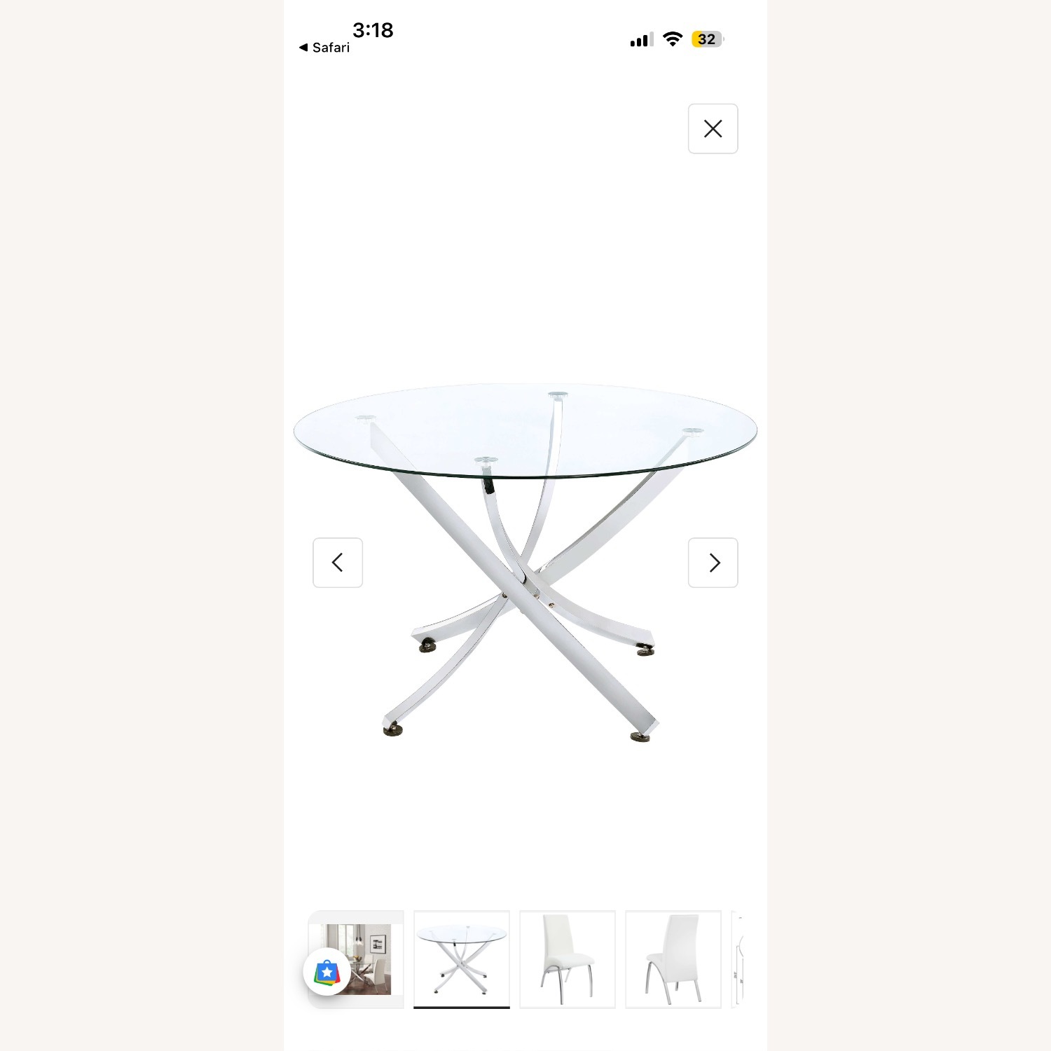 White Glass Dining Sets - image-7
