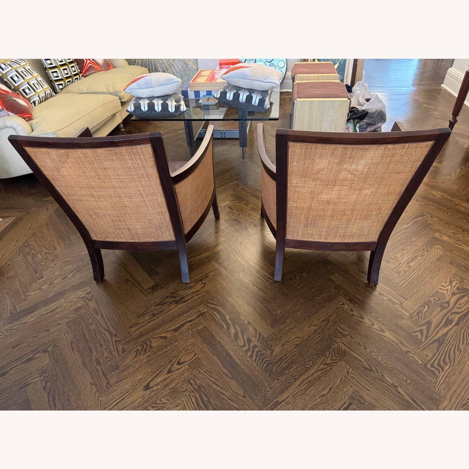 Crate & Barrel Blake Dark Brown Leather Armchair - image-4