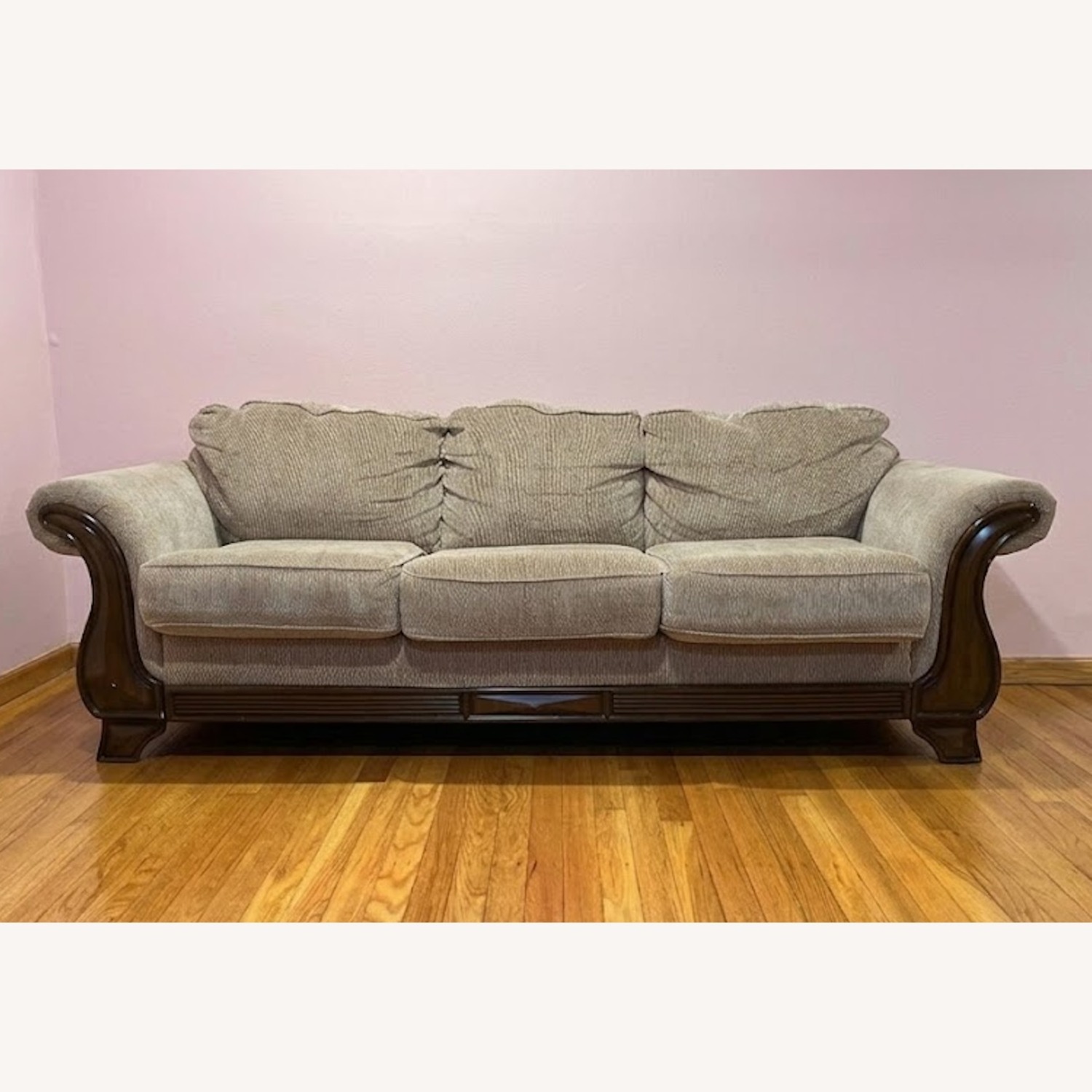Amazon Light Brown 3+ Seater Sofa - image-1