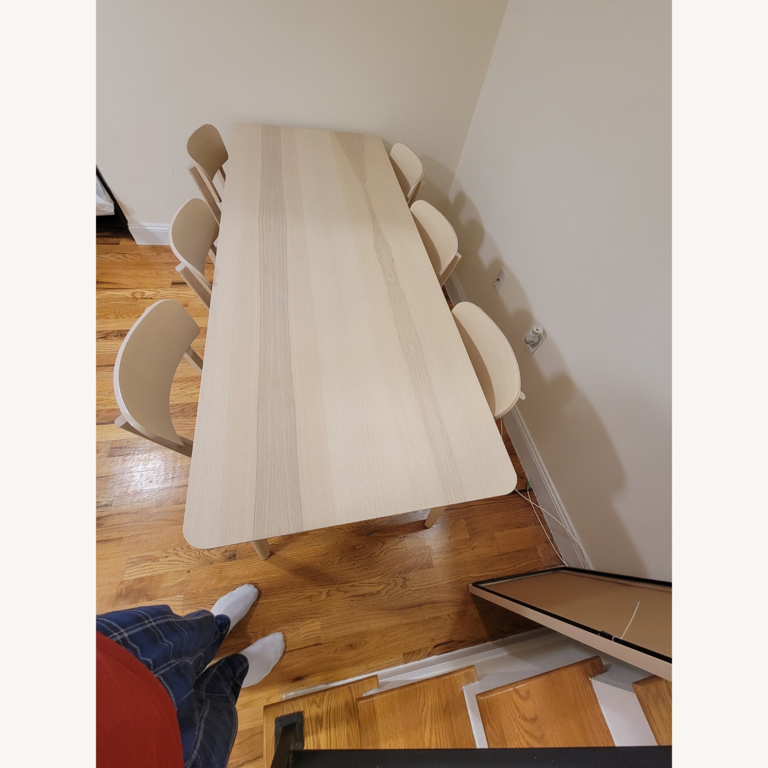 IKEA Lisabo Natural Wood Dining Set with 6 Chairs - image-3