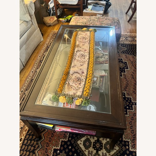 Used Vintage/Antique Dark Brown Coffee Table for sale on AptDeco