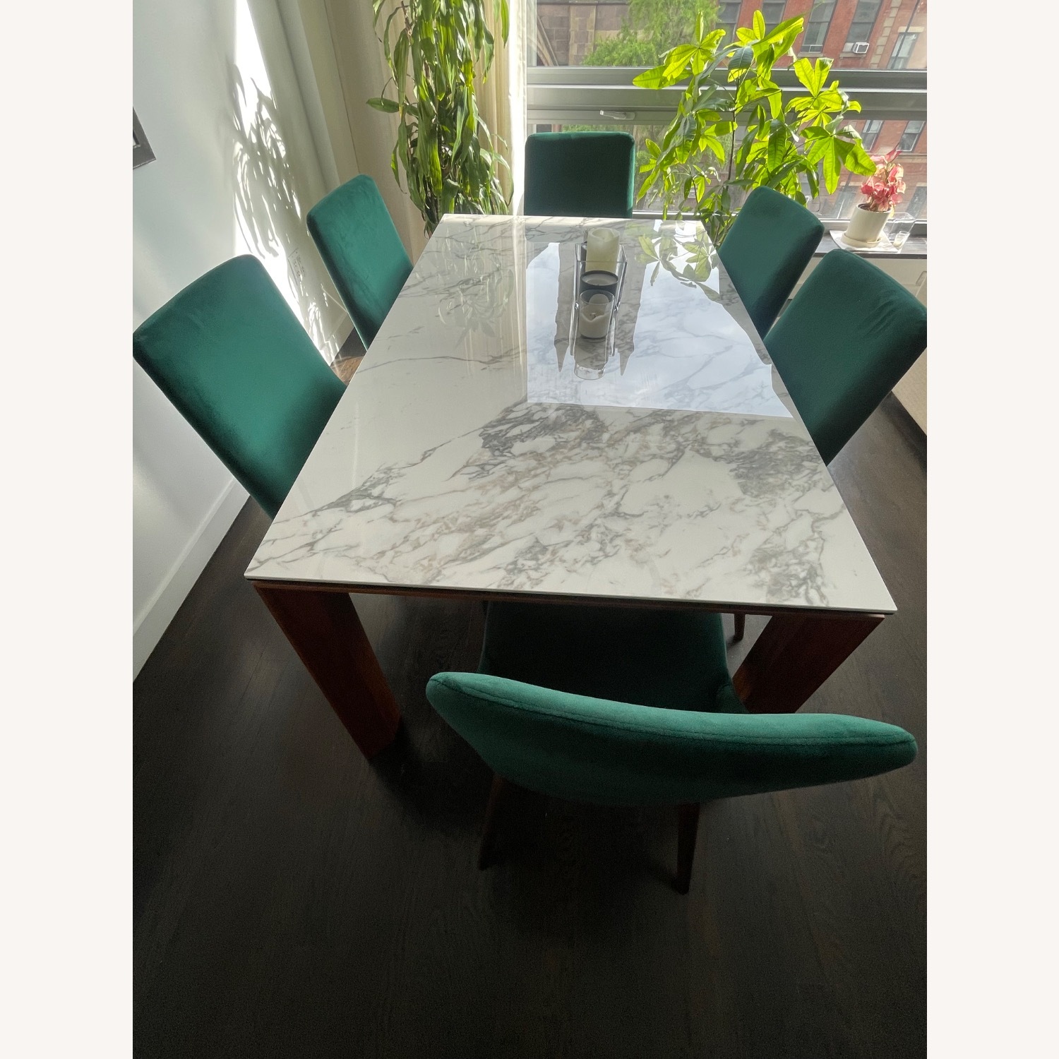 Calligaris OMNIA White Marble Extendable Dining Table - image-2