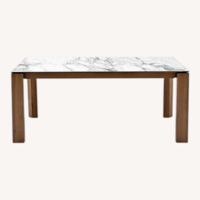 Calligaris OMNIA White Marble Extendable Dining Table