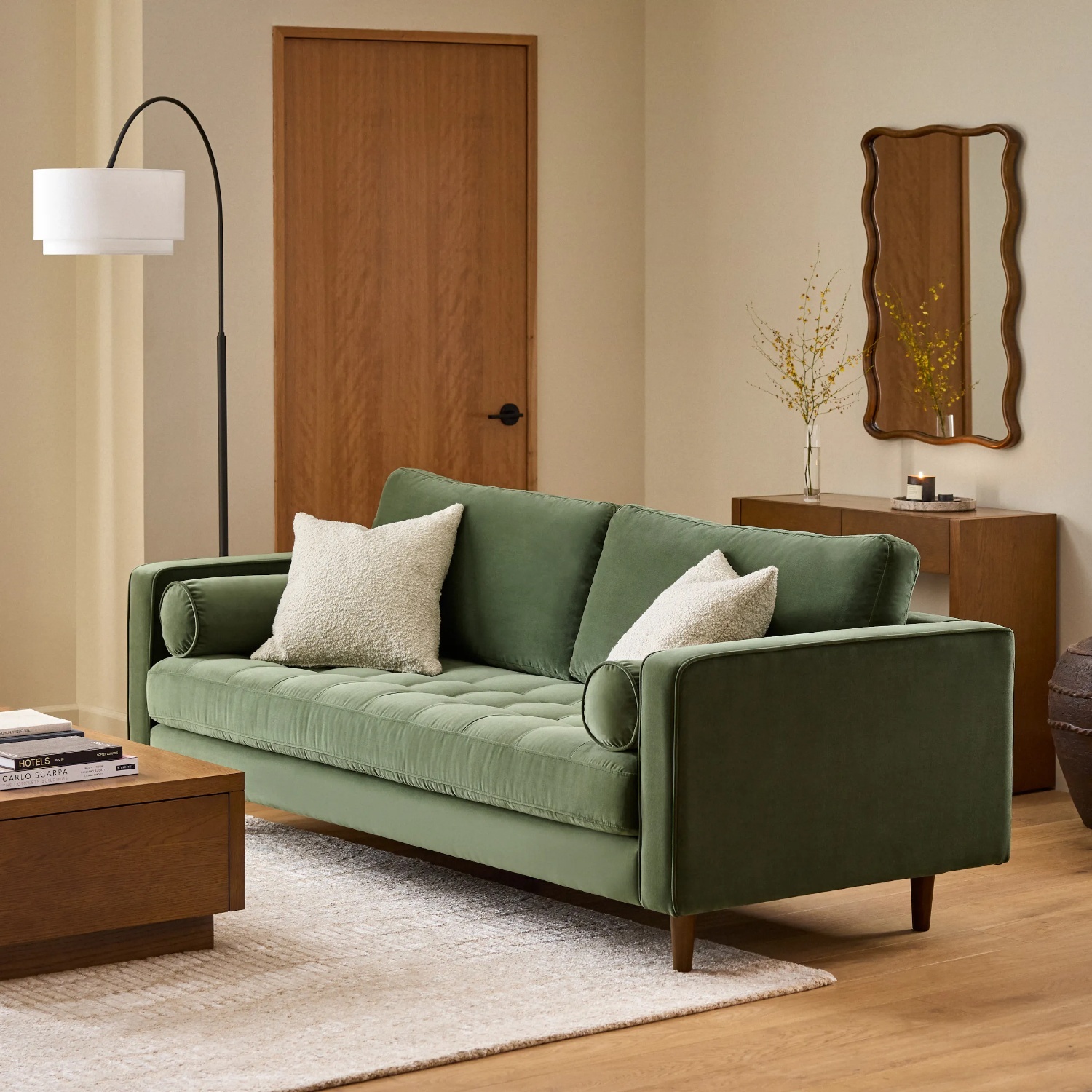 Article Green Fabric 3+ Seater Sofa - image-4