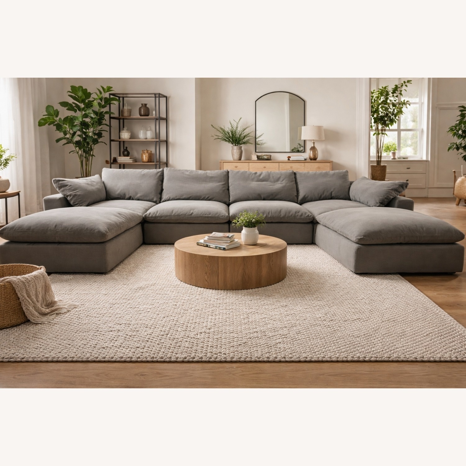 Restoration Hardware 6 Piece Sectional - image-9