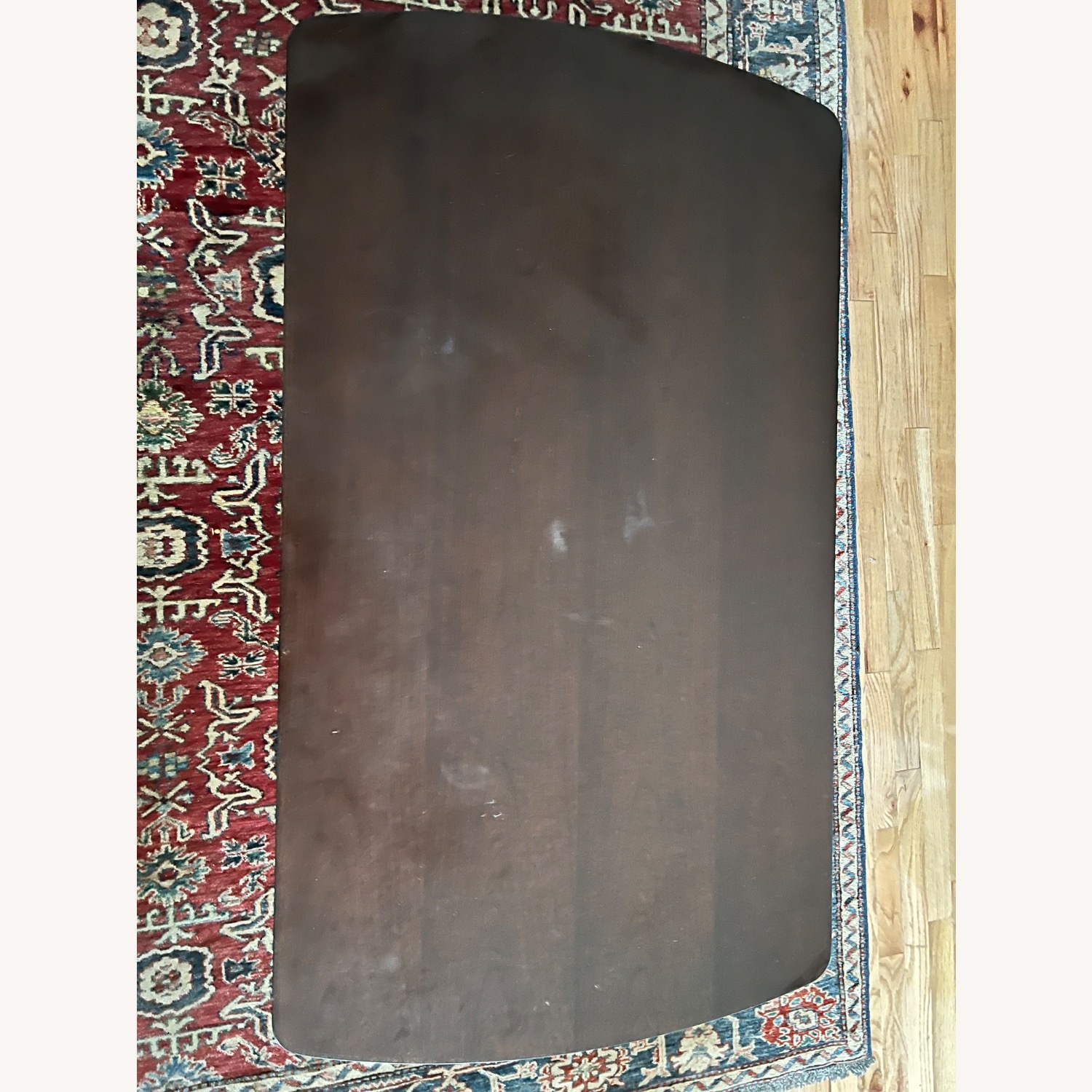 Dark Brown Wood Coffee Table - image-1