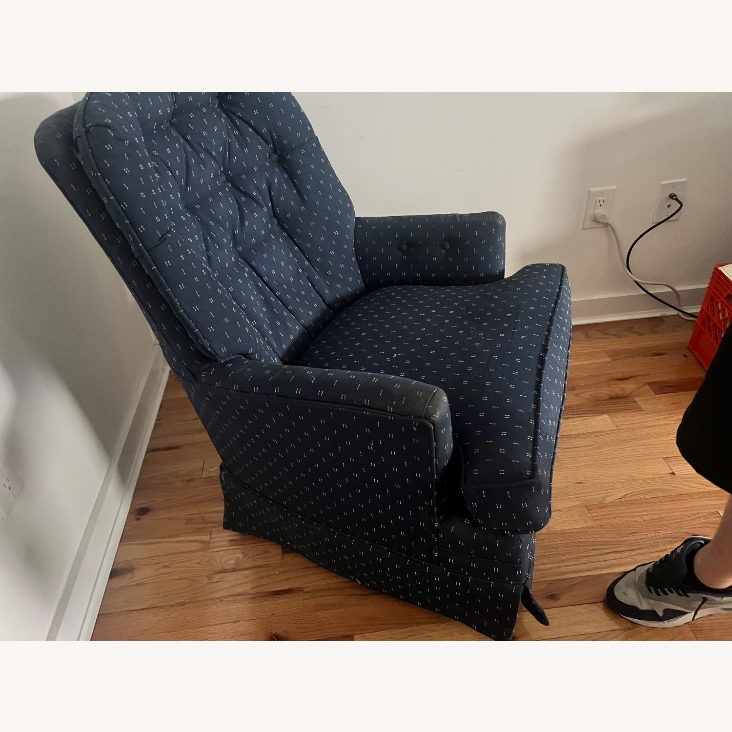 Blue Swivel Chair - image-3