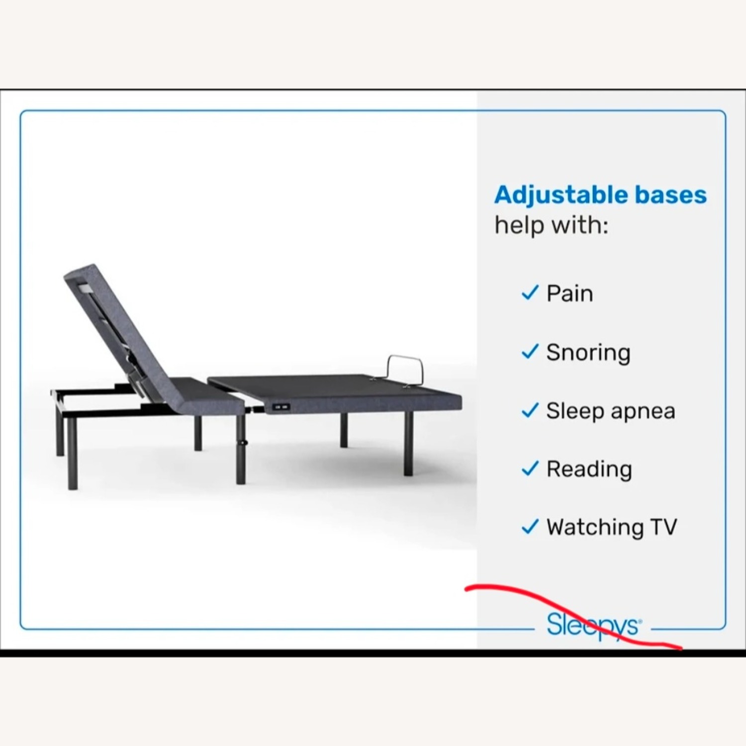 Sleepy's Black Metal King Bed - image-7