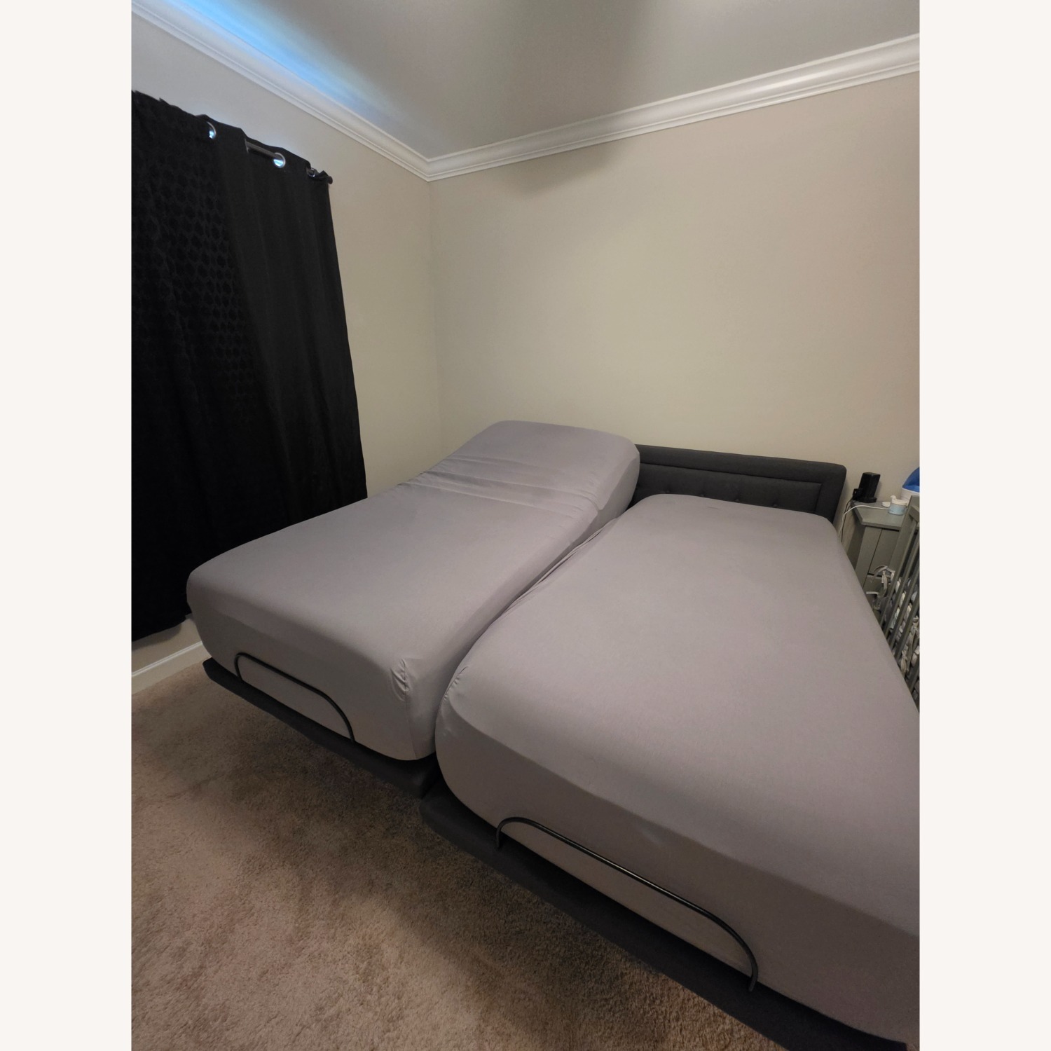 Sleepy's Black Metal King Bed - image-2