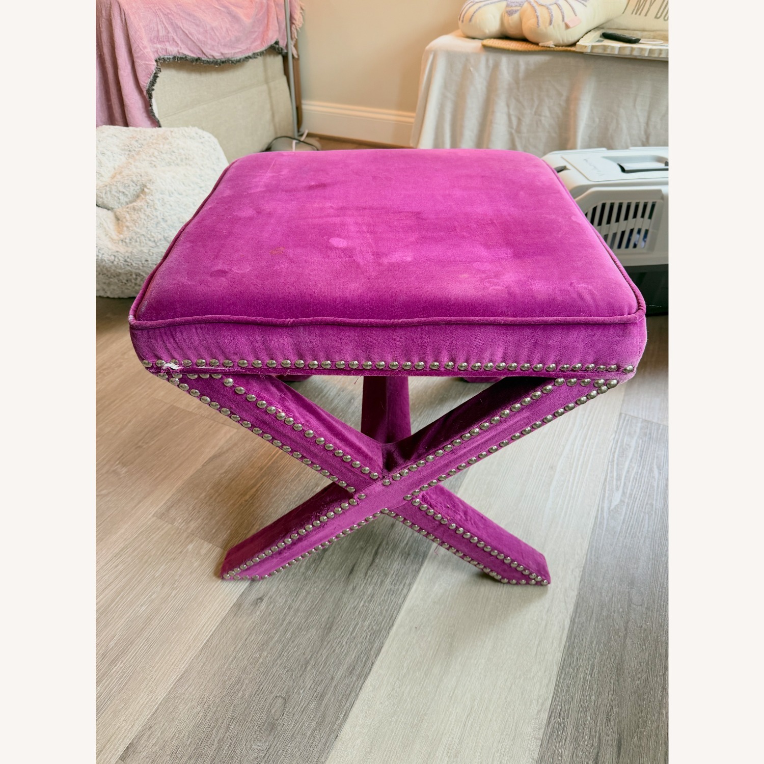 Dangela Upholstered Ottoman - image-1
