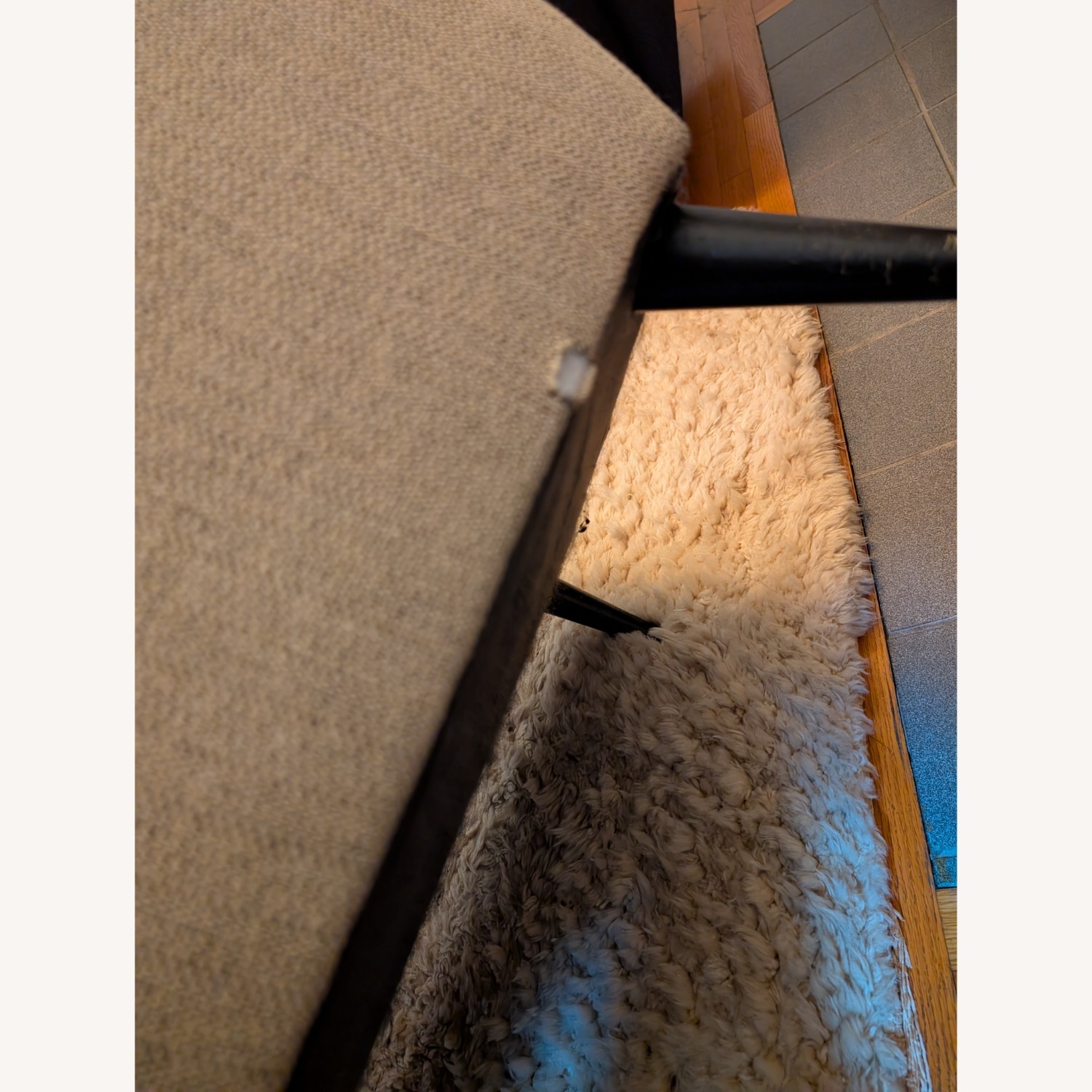CB2 Parlour Chair Natural Fabric Armchair - image-2