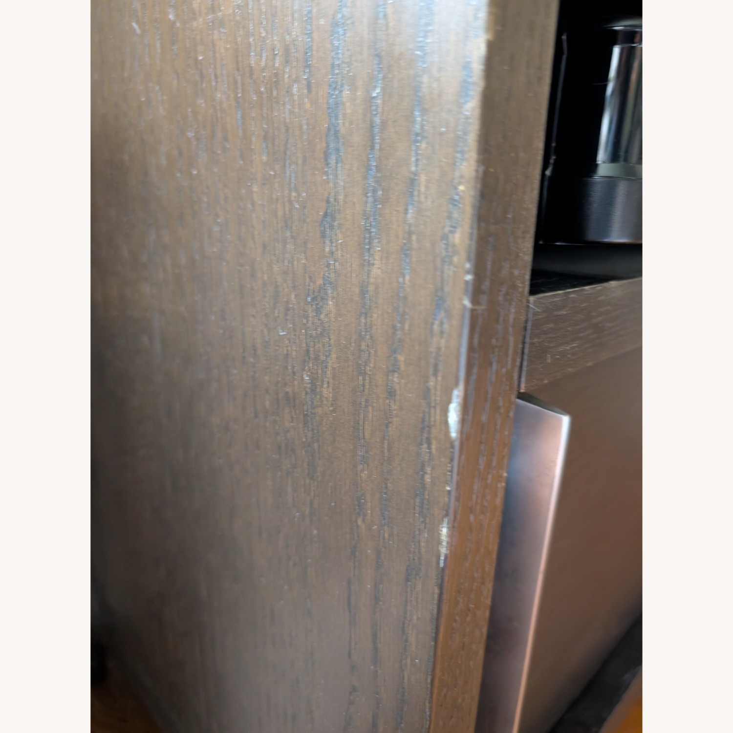 West Elm Dark Brown Wood Media Storage - image-4