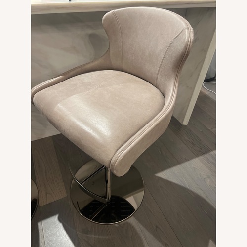 Used Roche Bobois Steeple Light Gray Stools for sale on AptDeco
