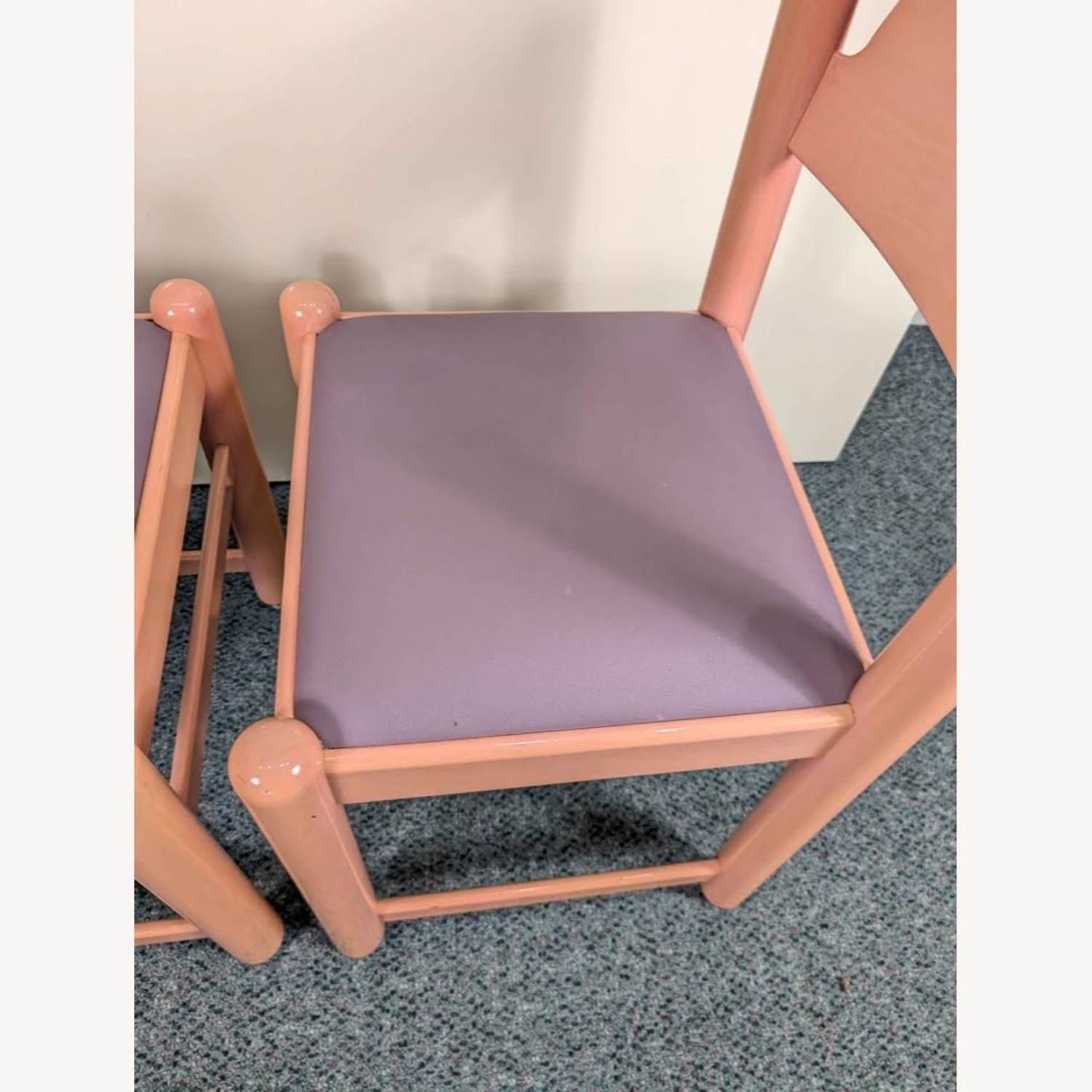 Vintage Mauve Padova Dining Chairs Hank Lowenstein - image-4