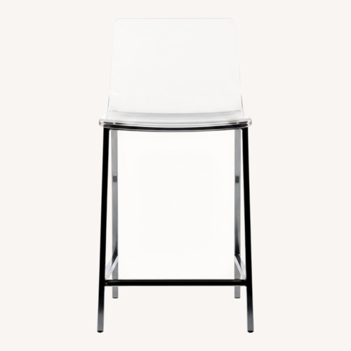 Used CB2 Vapor Acrylic Counter Stools for sale on AptDeco