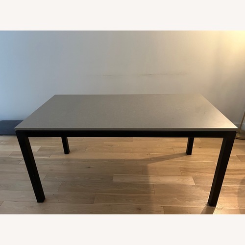 Used Room & Board Parsons Table Taupe Ceramic Table for sale on AptDeco