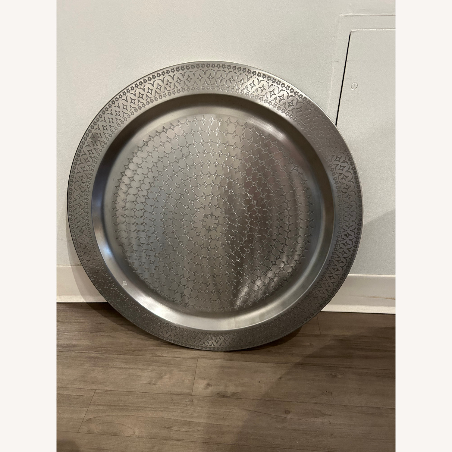IKEA Unique Silver Metal Tray Décor - image-1