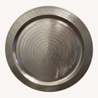 IKEA Unique Silver Metal Tray Décor