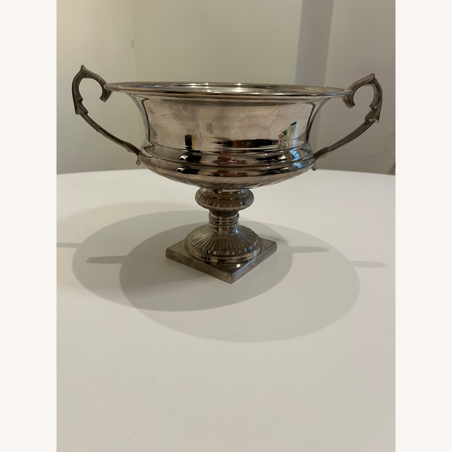 Polished Nickel Handled Vessel - image-1