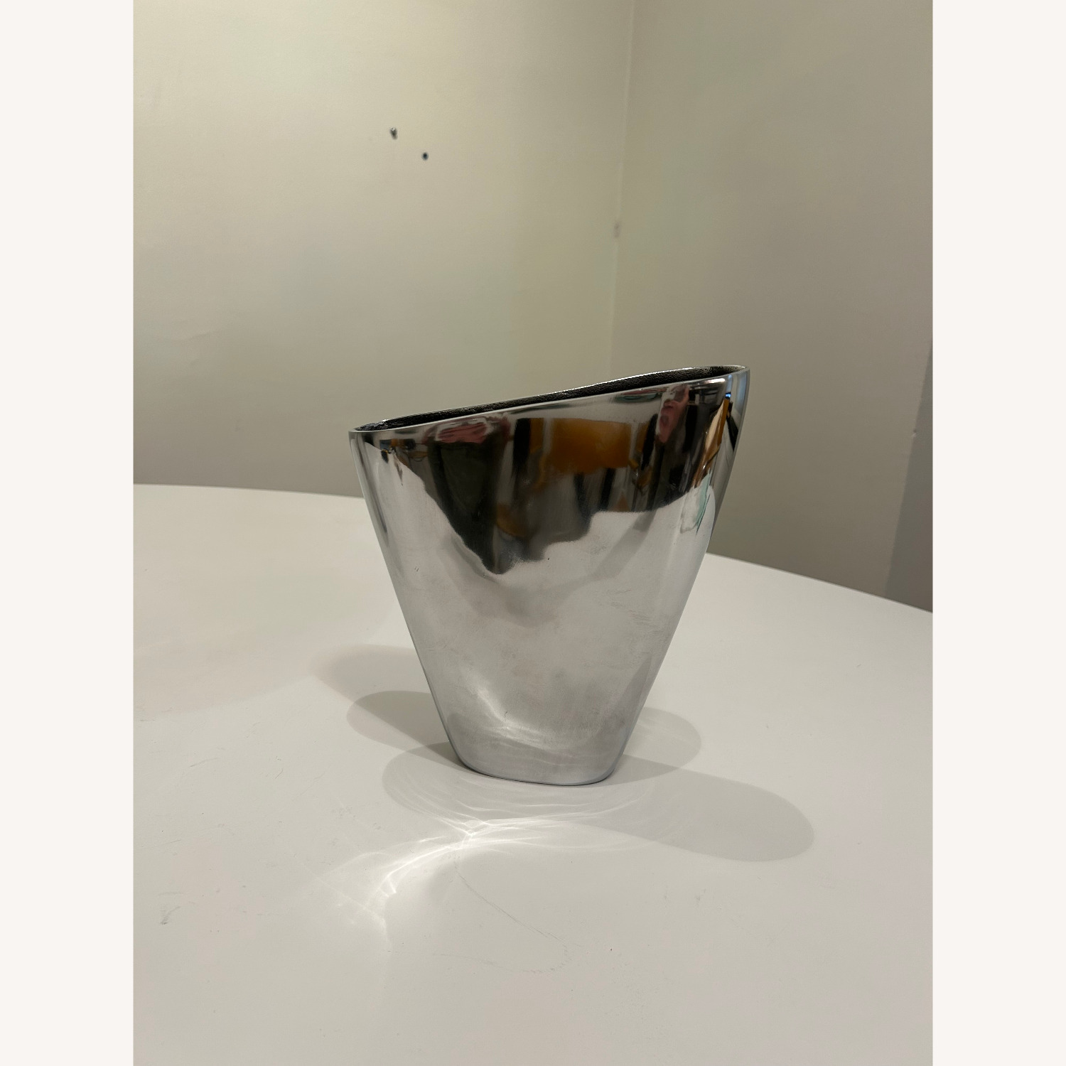 Set of 3 Polished Aluminum Decoative Vases - image-6