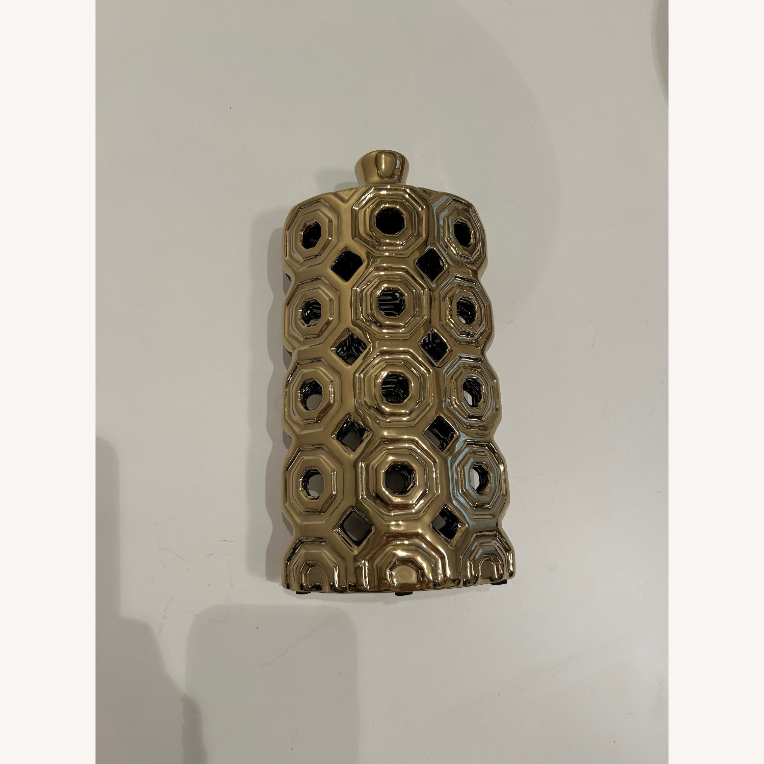 Gold Glass Decorative Bottle - image-4