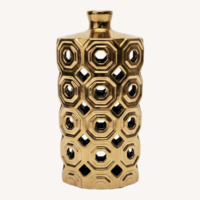 Gold Glass Decorative Bottle