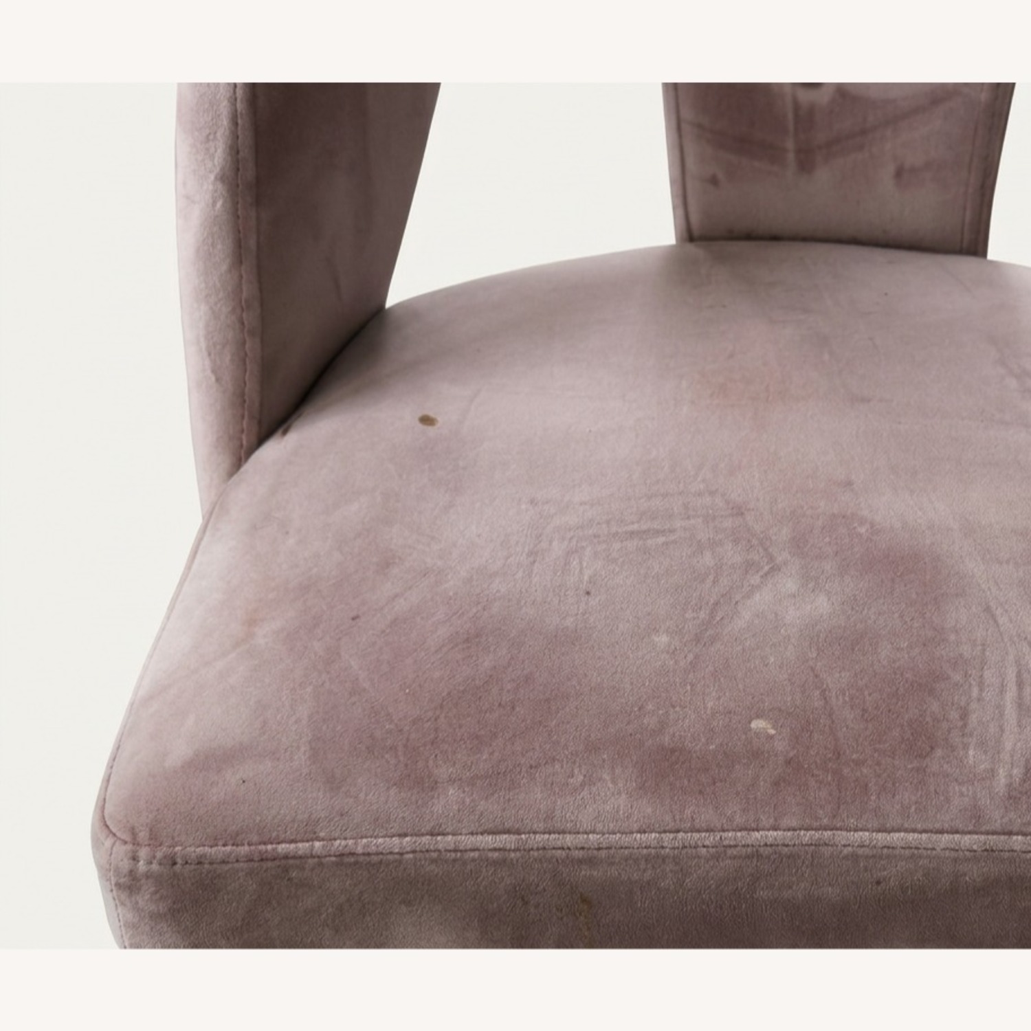 Set of 6 Meridian Akoya Pink Velvet Dining Chairs - image-3