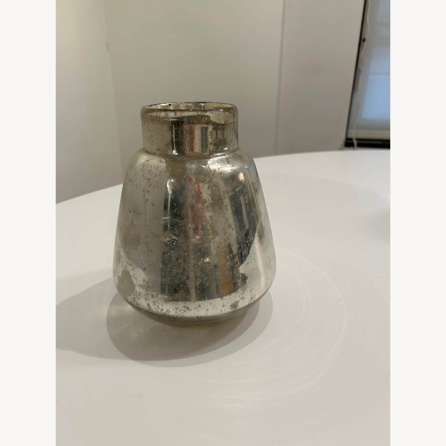 West Elm Set of Two Mercury Glass Vases - image-4