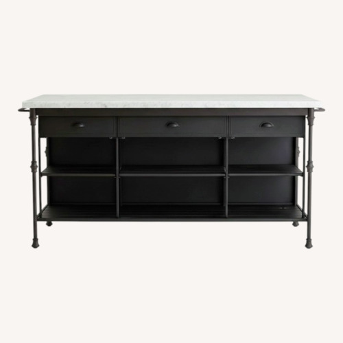Used Crate & Barrel French 72” Island Kitchen Island for sale on AptDeco