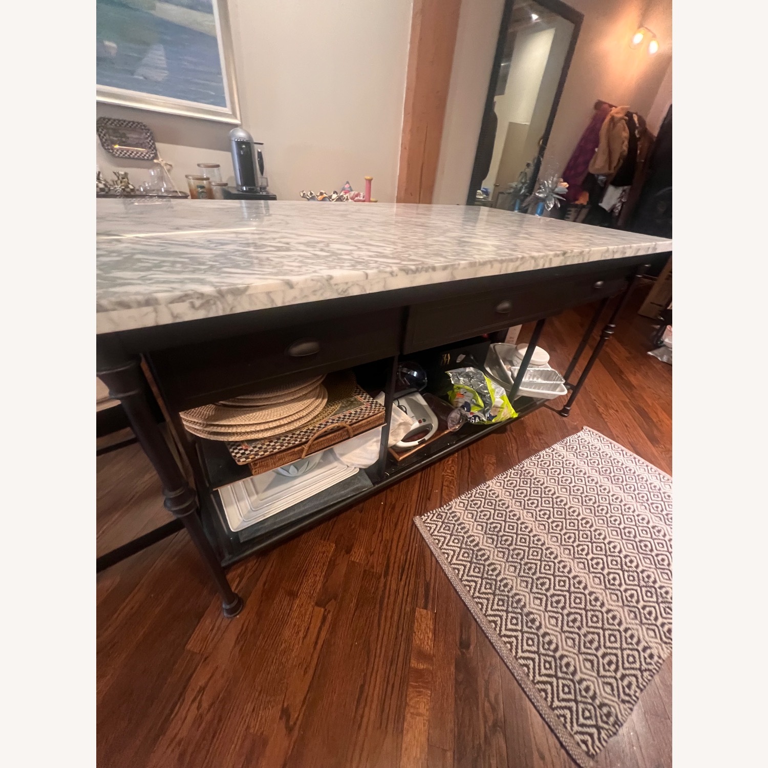 Crate & Barrel French 72” Island Kitchen Island - image-9