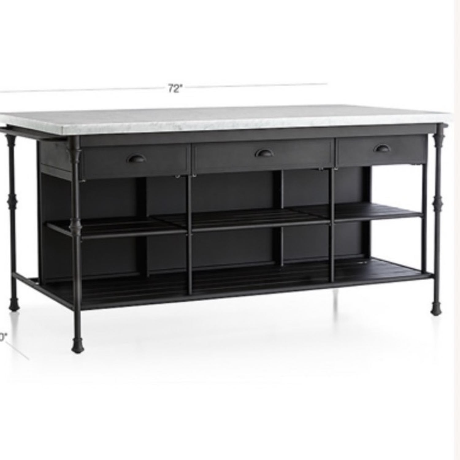Crate & Barrel French 72” Island Kitchen Island - image-1