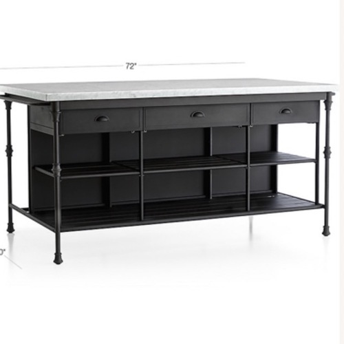 Used Crate & Barrel French 72” Island Kitchen Island for sale on AptDeco