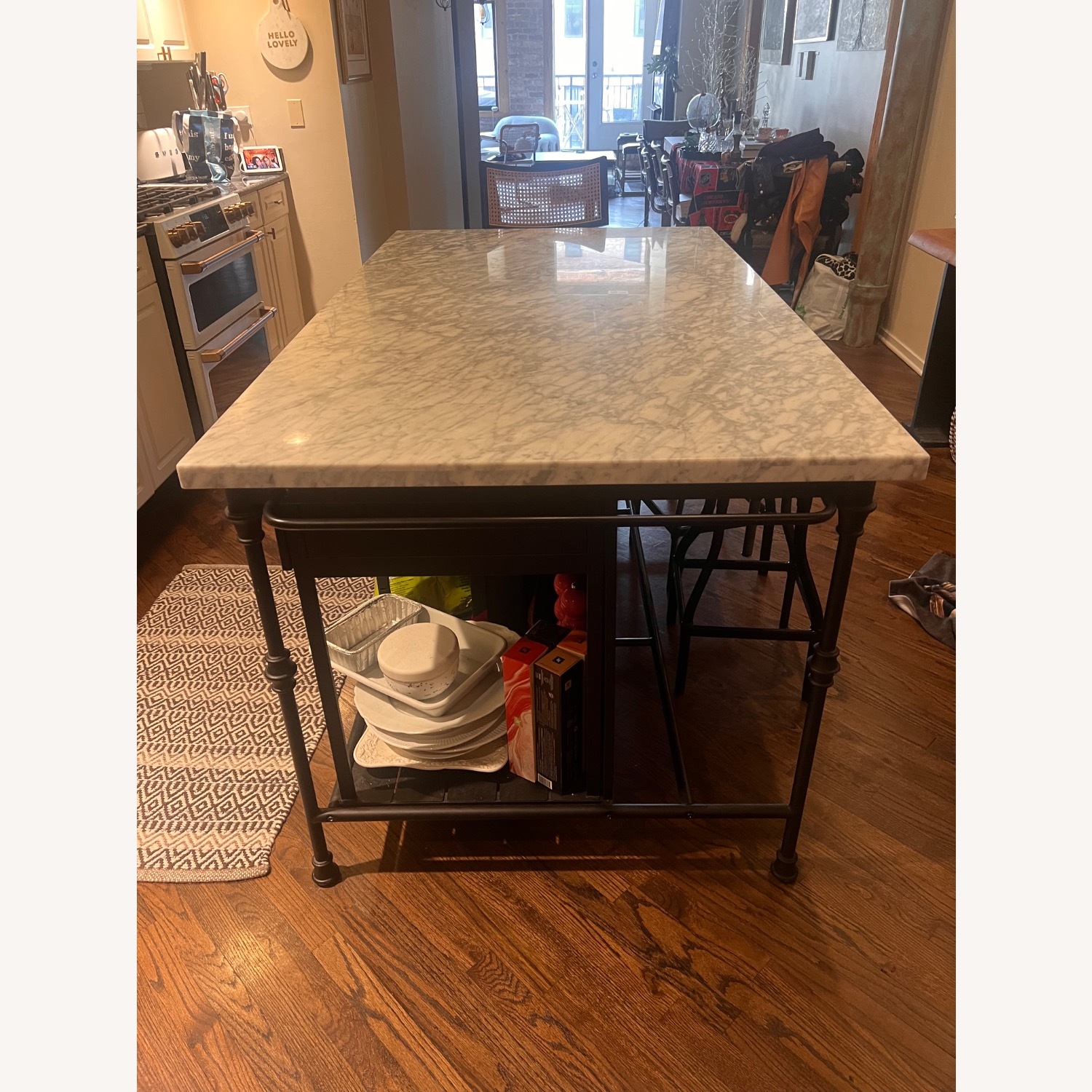 Crate & Barrel French 72” Island Kitchen Island - image-8