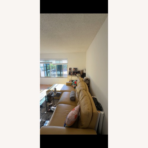 Used Minnich Upholstered Power Reclining L-Shaped Sectional for sale on AptDeco